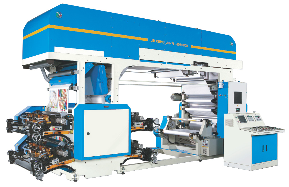 BDN Series – Doctor Blade type 4 COLORS FLEXOGRAPHIC PRINTING MACHINE (OFF-LINE)